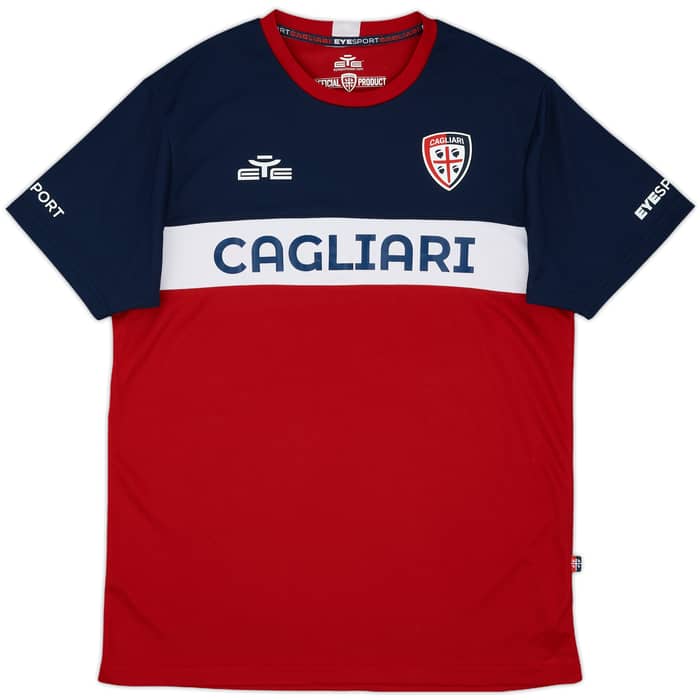 2023-24 Cagliari Eye Training Shirt - 8/10 - (XL)