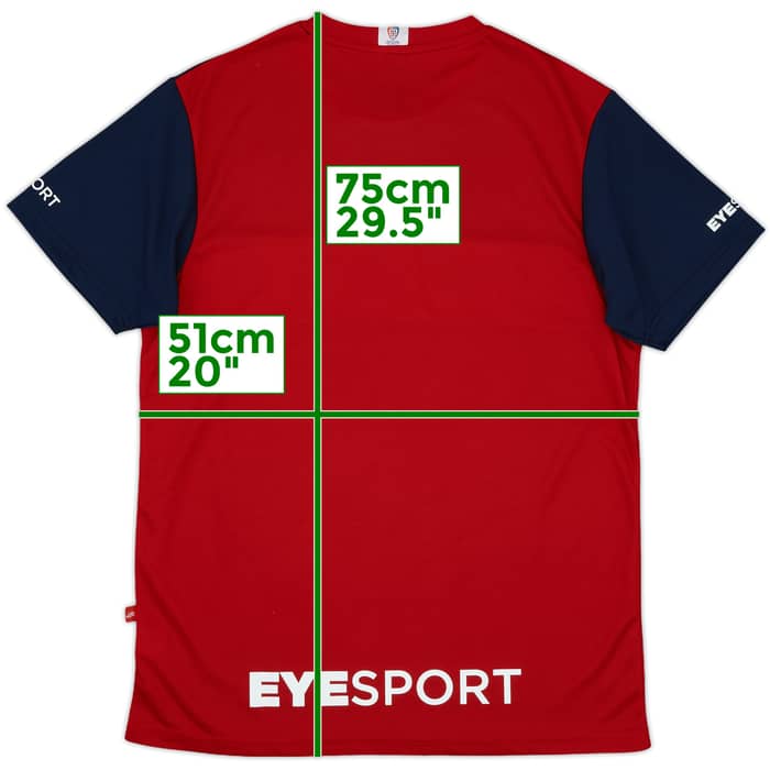 2023-24 Cagliari Eye Training Shirt - 8/10 - (XL)
