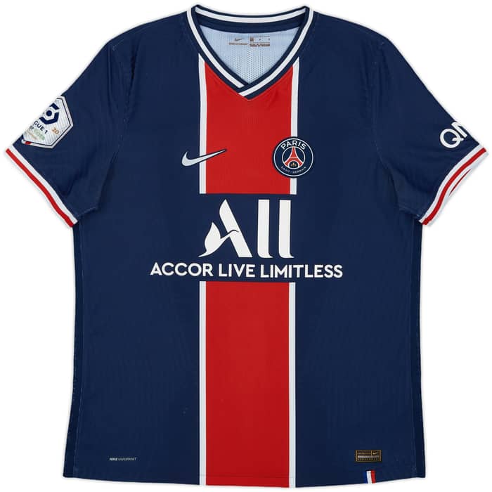 2020-21 Paris Saint-Germain Authentic Home Shirt Neymar Jr #10 - 8/10 - (L)