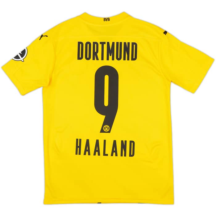 2020-21 Borussia Dortmund Home Shirt Haaland #9 - 6/10 - (S)