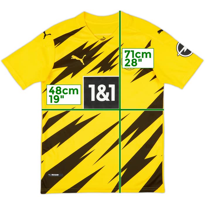2020-21 Borussia Dortmund Home Shirt Haaland #9 - 6/10 - (S)