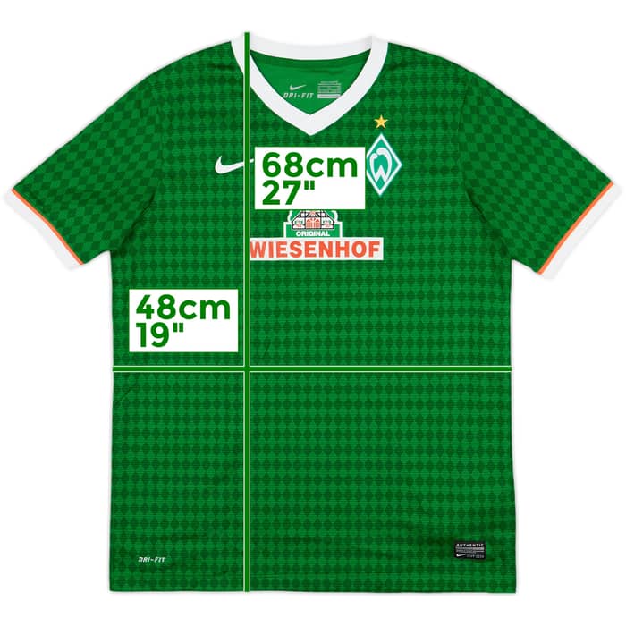2013-14 Werder Bremen Home Shirt - 9/10 - (XL.Boys)
