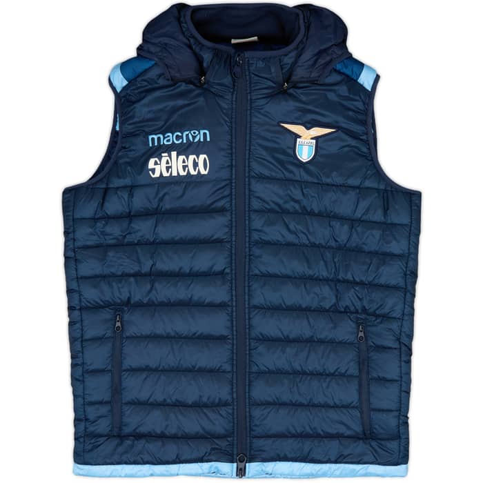 2017-18 Lazio Macron Hooded Gilet - 8/10 - (L)