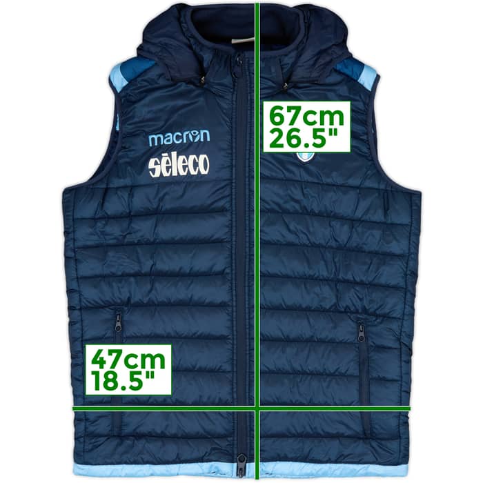 2017-18 Lazio Macron Hooded Gilet - 8/10 - (L)