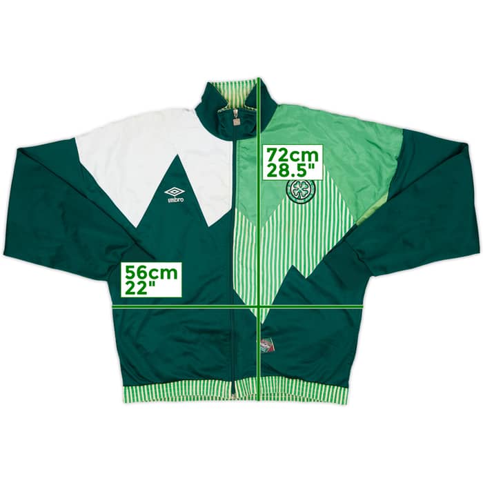 1990-91 Celtic Umbro Track Jacket - 6/10 - (L)
