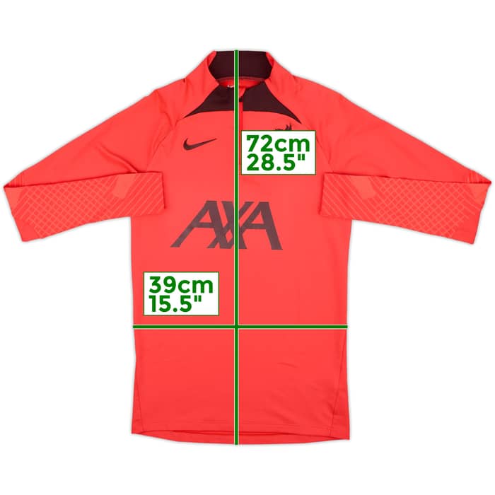 2022-23 Liverpool Nike 1/4 Zip Drill Top - 10/10 - (XS)