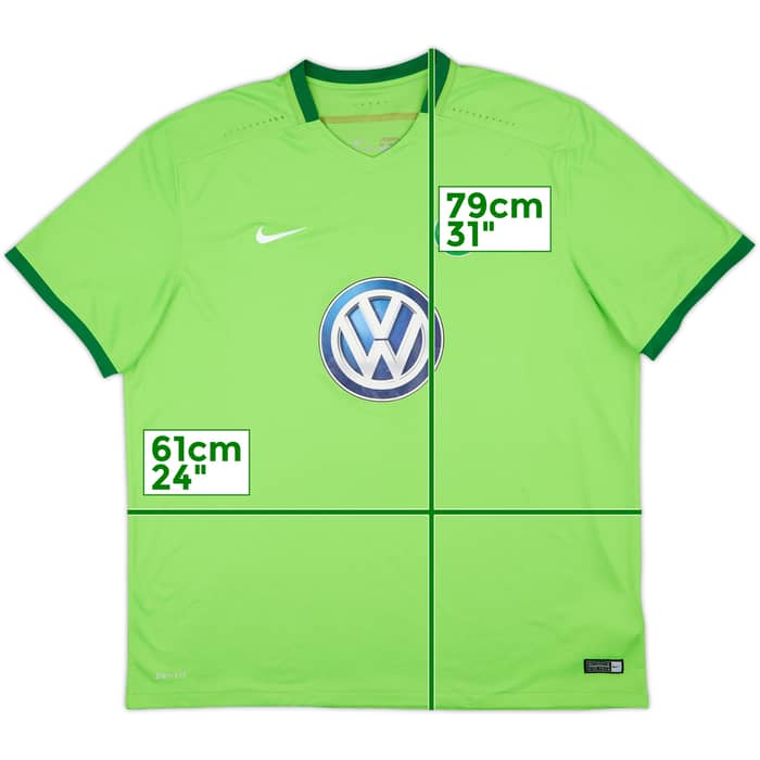 2016-17 Wolfsburg Home Shirt - 8/10 - (XXL)