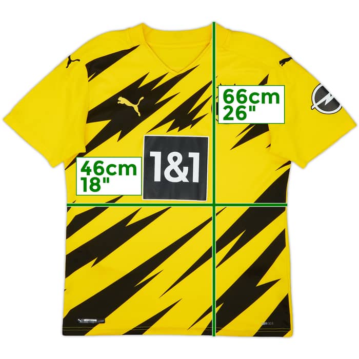 2020-21 Borussia Dortmund Home Shirt Haaland #9 - 6/10 - (S)