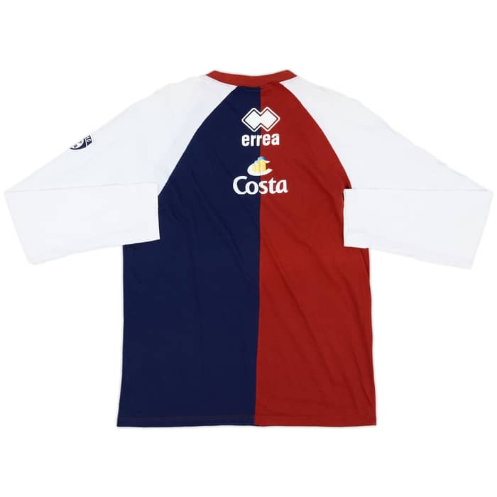 2007-08 Genoa Errea L/S Cotton Tee - 5/10 - (L)