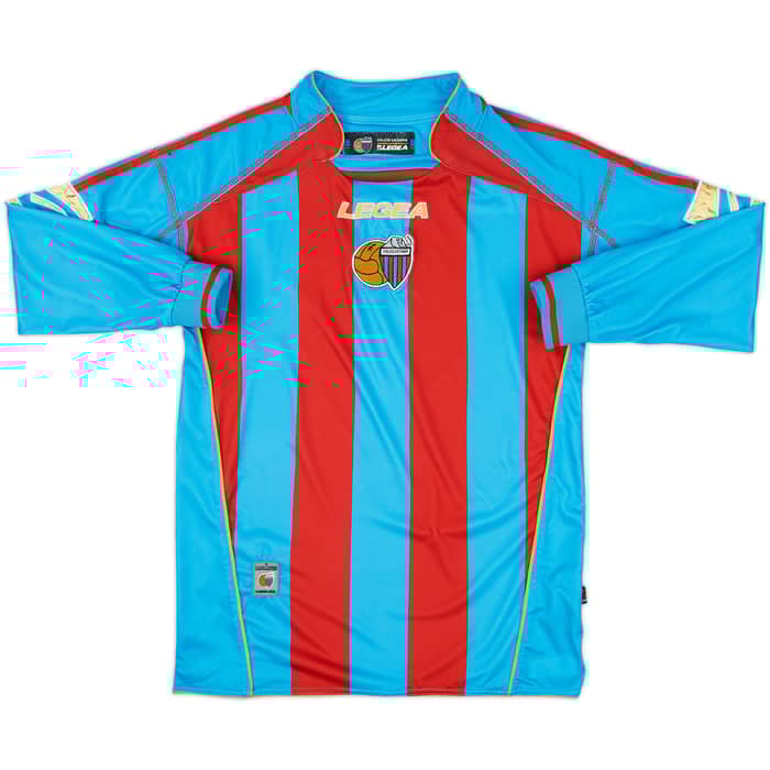 2007-08 Catania Home L/S Shirt - 9/10 - (S)