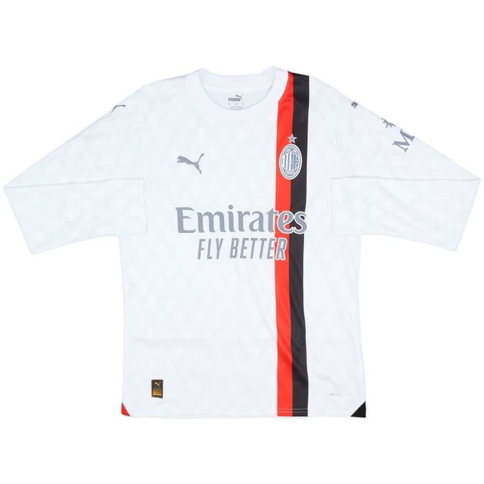 2023-24 AC Milan Away L/S Shirt Theo #19 - 7/10 - (M)