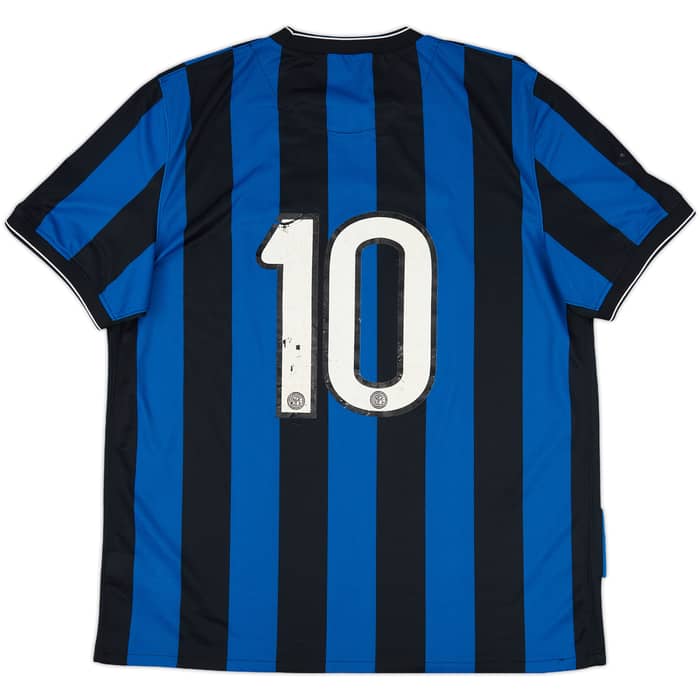 2009-10 Inter Milan Home Shirt #10 - 5/10 - (XL)