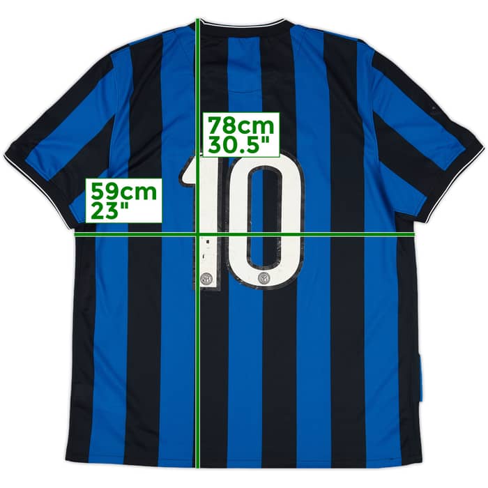 2009-10 Inter Milan Home Shirt #10 - 5/10 - (XL)