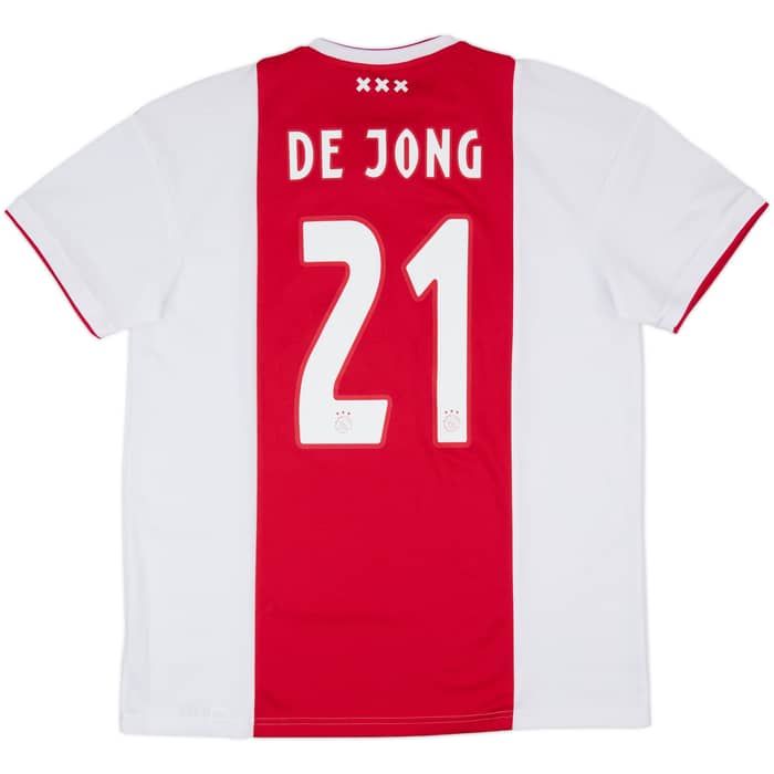 2018-19 Ajax Home Shirt De Jong #21 - 9/10 - (L)