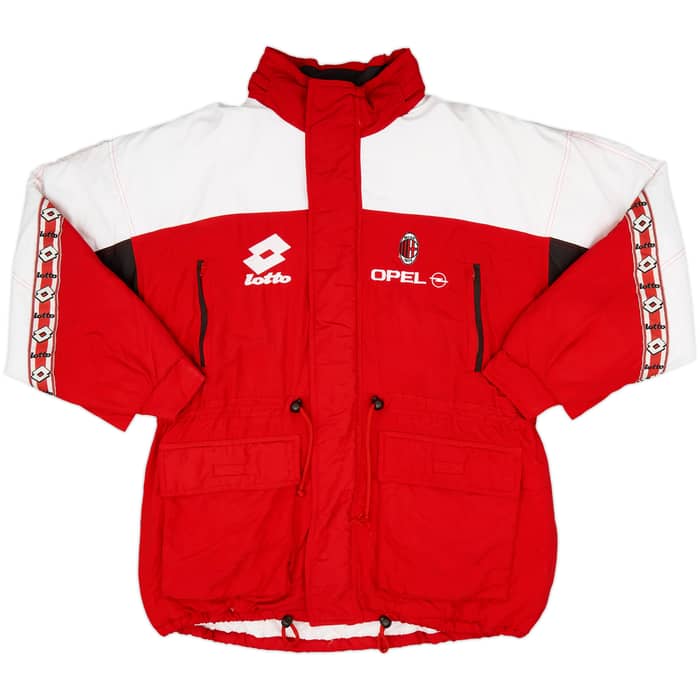 1995-96 AC Milan Lotto Padded Bench Coat - 8/10 - (L)