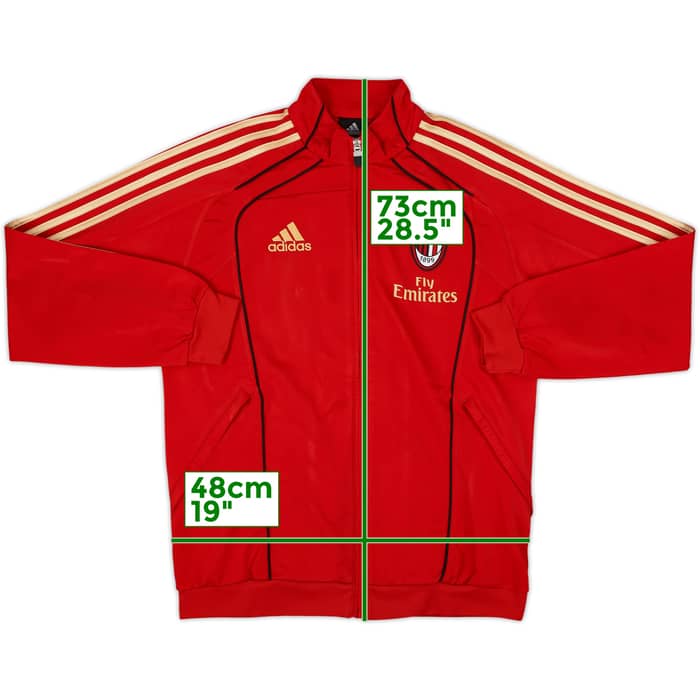 2010-11 AC Milan adidas Track Jacket - 8/10 - (S)