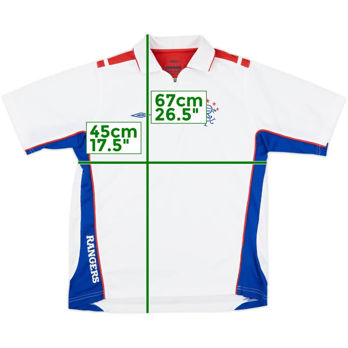 2006-07 Rangers Umbro 1/4 Zip Training Shirt - 8/10 - (XL.Boys)