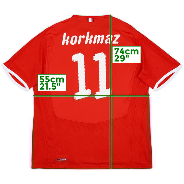 2008-09 Austria Home Shirt Korkmaz #11 - 7/10 - (L)