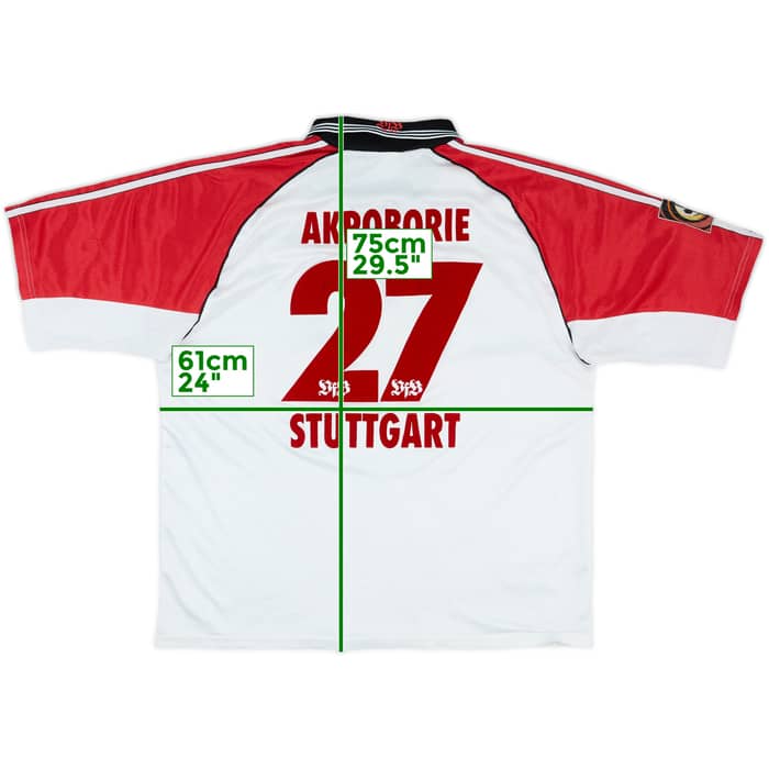 1998-99 Stuttgart Home Shirt Akpoborie #27 - 7/10 - (XL)