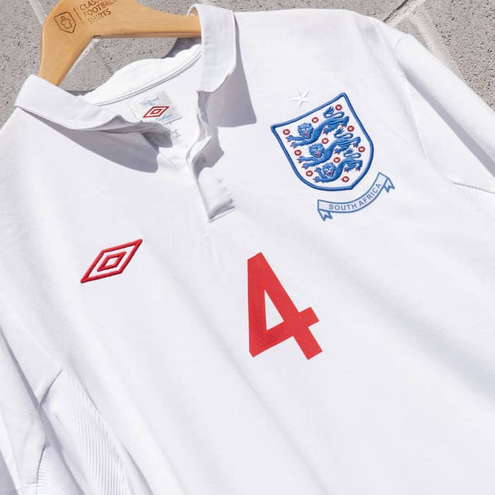 2009-10 England 'South Africa' Home Shirt Gerrard #4