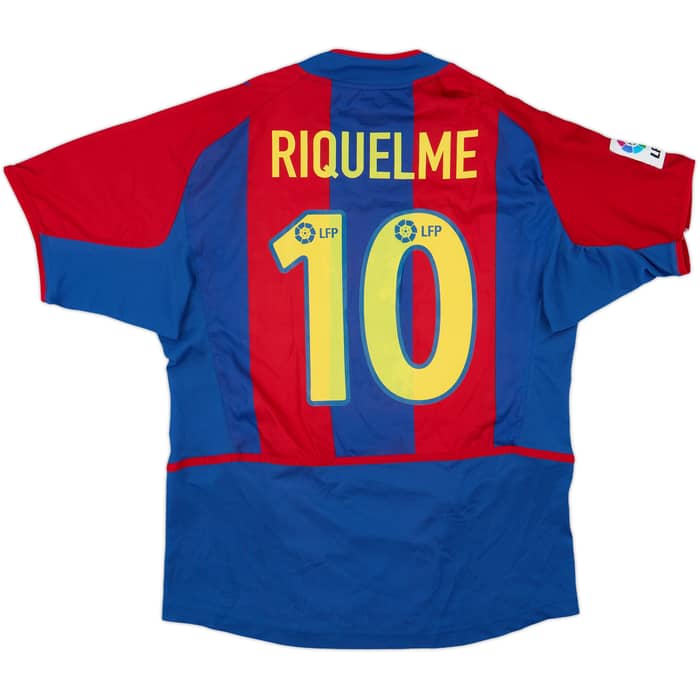 2002-03 Barcelona Home Shirt Riquelme #10 - 7/10 - (S)