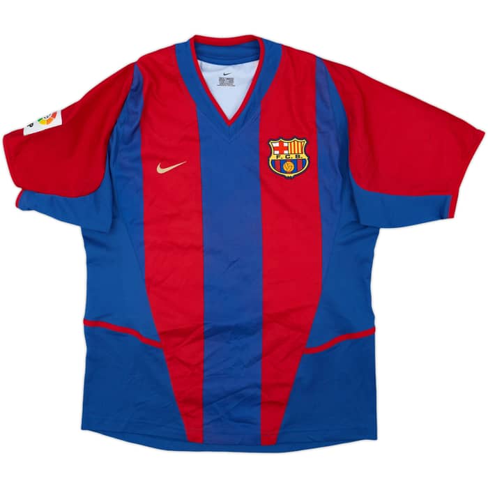 2002-03 Barcelona Home Shirt Riquelme #10 - 7/10 - (S)