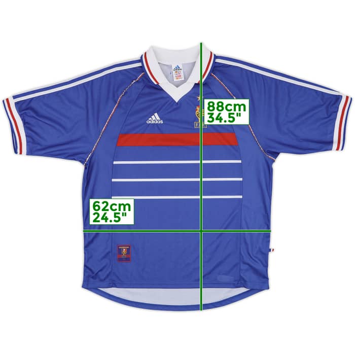 1998-00 France Home Shirt - 8/10 - (XL)
