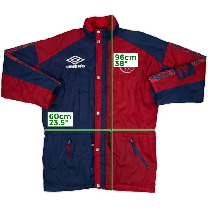 1996-97 Ajax Umbro Padded Bench Coat - 6/10 - (XL)