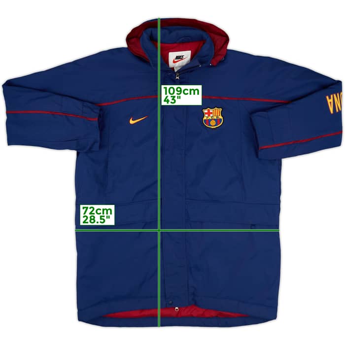 1998-99 Barcelona Nike Padded Bench Coat - 8/10 - (XL)
