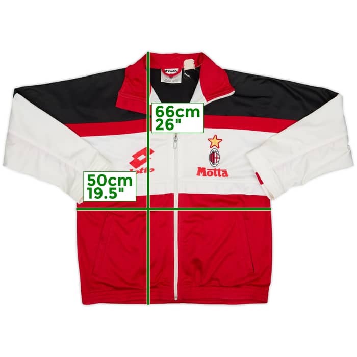 1993-94 AC Milan Lotto Track Jacket - 8/10 - (S)