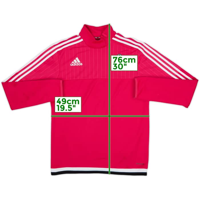 2015-16 Juventus adidas 1/4 Zip Drill Top - 8/10 - (S)
