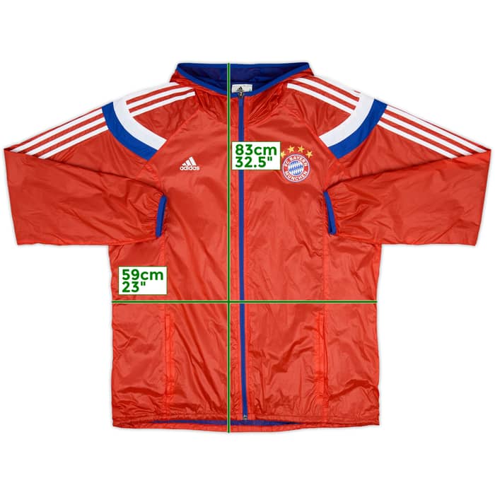2014-15 Bayern Munich adidas Hooded Track Jacket - 8/10 - (XL)
