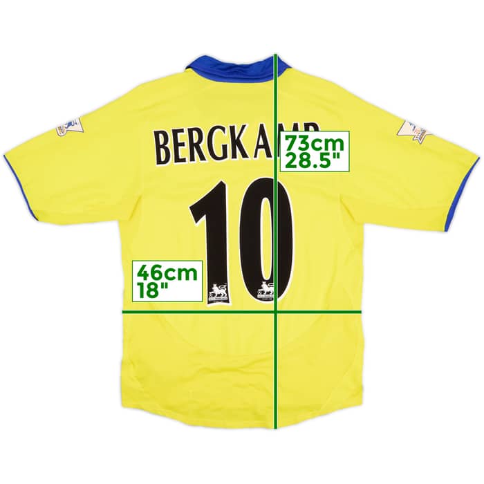 2003-05 Arsenal Away Shirt Bergkamp #10 - 7/10 - (S)