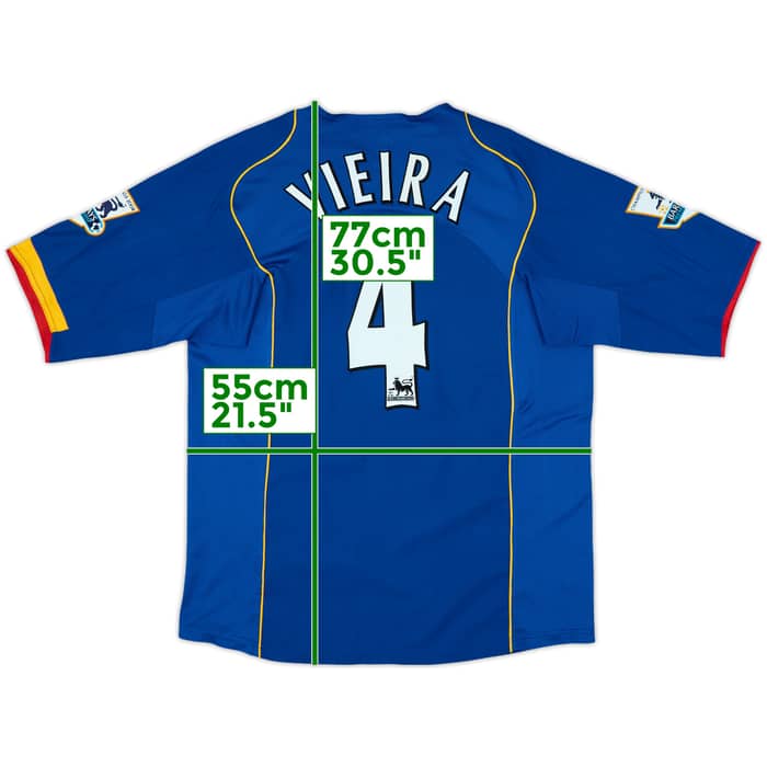 2004-06 Arsenal Away Shirt Vieira #4 - 9/10 - (L)