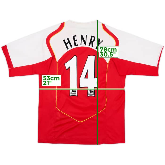 2004-05 Arsenal Home Shirt Henry #14 - 8/10 - (L)