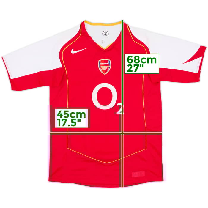 2004-05 Arsenal Home Shirt - 8/10 - (XL.Boys)