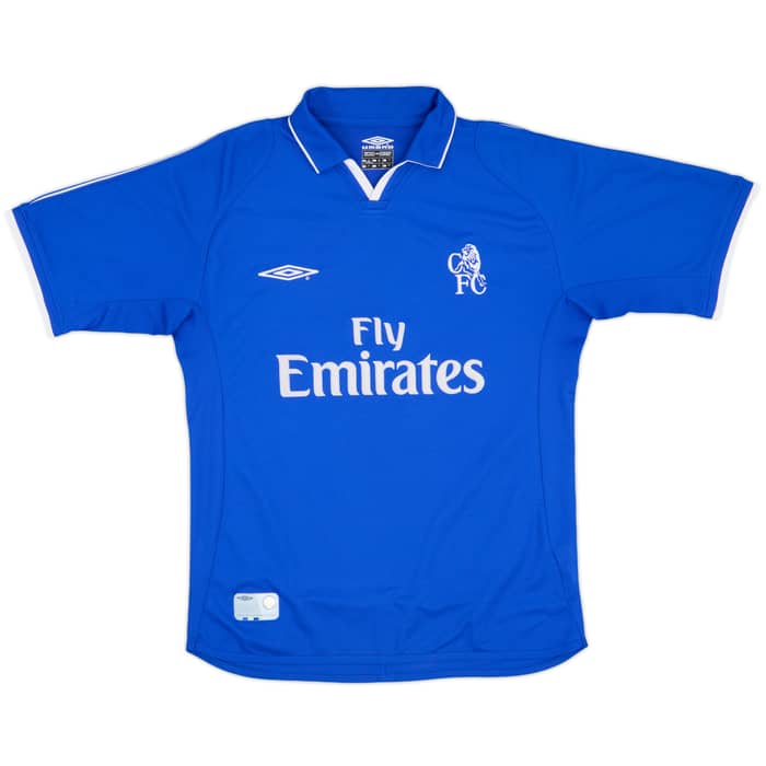 2001-03 Chelsea Home Shirt Zola #25 - 8/10 - (M)