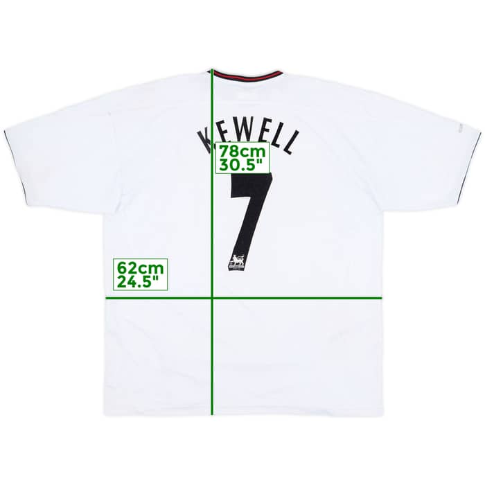 2003-04 Liverpool Away Shirt Kewell #7 - 7/10 - (XL)