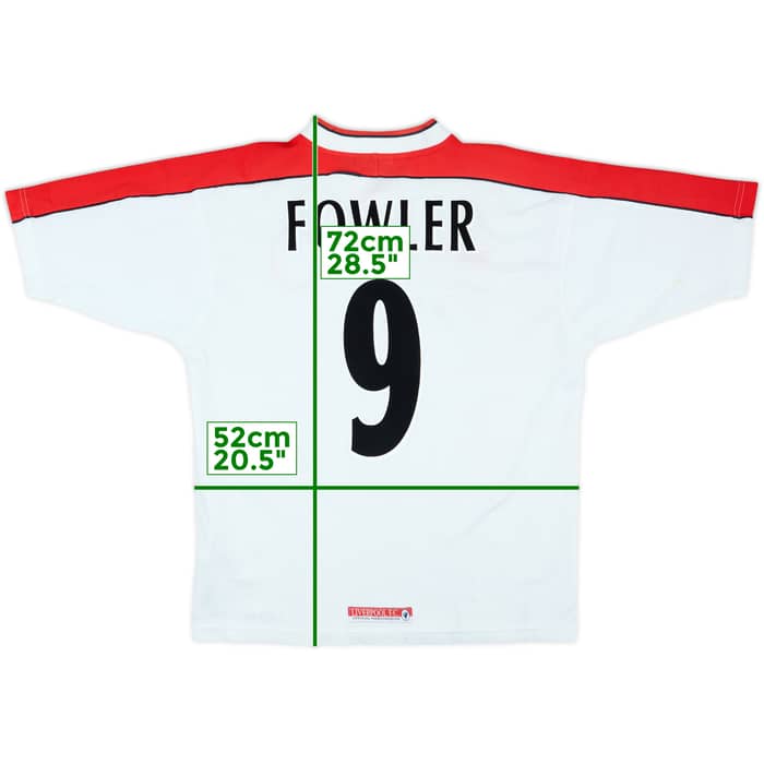 1998-99 Liverpool Away Shirt Fowler #9 - 7/10 - (M)