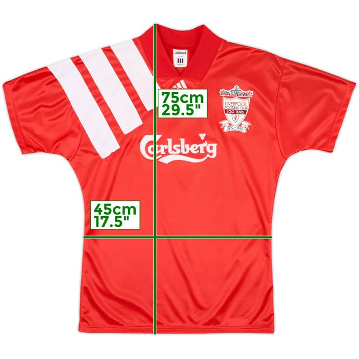 1992-93 Liverpool Centenary Home Shirt - 10/10 - (S)