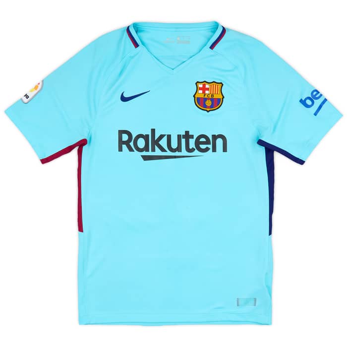 2017-18 Barcelona Away Shirt Suarez #9 - 7/10 - (S)
