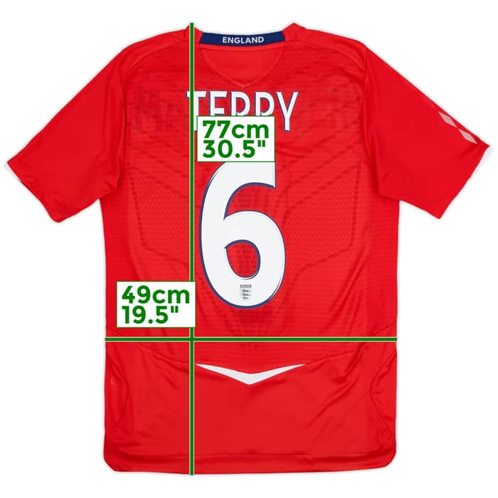 2008-10 England Away Shirt Terry #6 - 8/10 - (S)