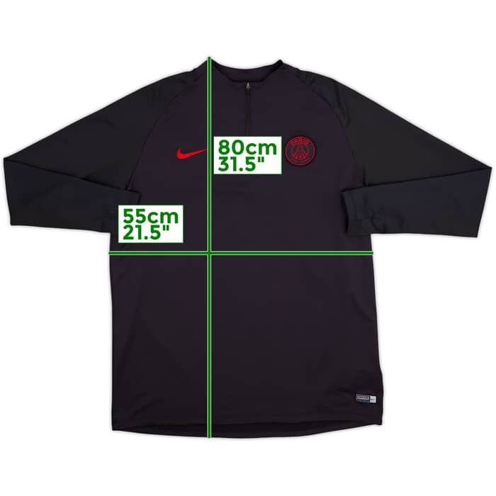 2019-20 Paris Saint-Germain Nike 1/4 Zip Training Top - 9/10 - (XL)