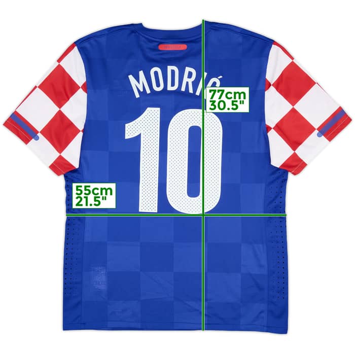 2010-12 Croatia Player Issue Away Shirt Modric #10 - 9/10 - (XL)