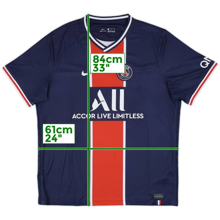 2020-21 Paris Saint-Germain Home Shirt - 9/10 - (XL)
