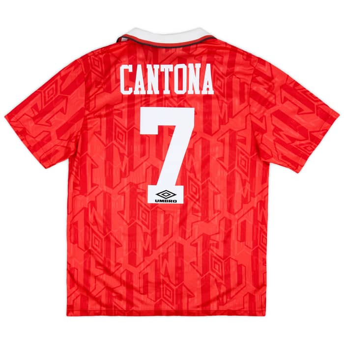1992-94 Manchester United Home Shirt Cantona #7 - 8/10 - (L)
