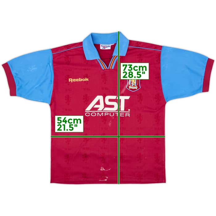 1995-97 Aston Villa Home Shirt - 7/10 - (M)