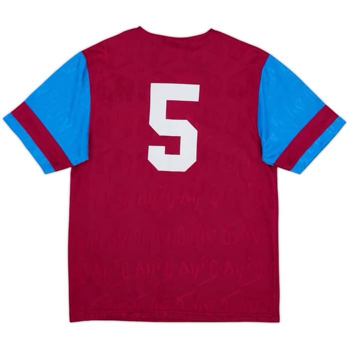 1992-93 Aston Villa Home Shirt #5 - 8/10 - (S)