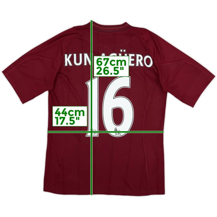 2012-13 Manchester City Away Shirt Kun Aguero #16 - 7/10 - (S)