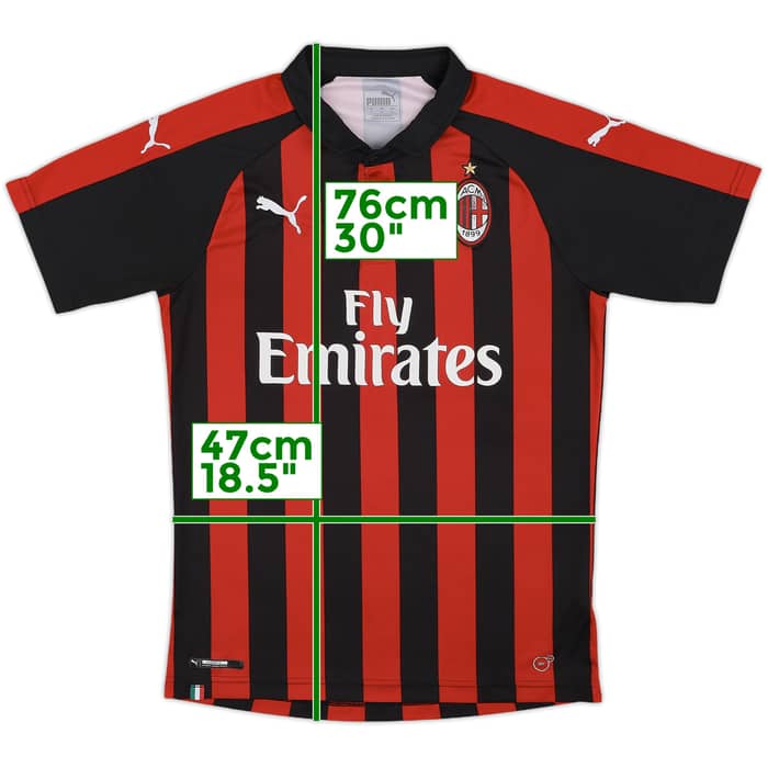 2018-19 AC Milan Home Shirt - 6/10 - (M)